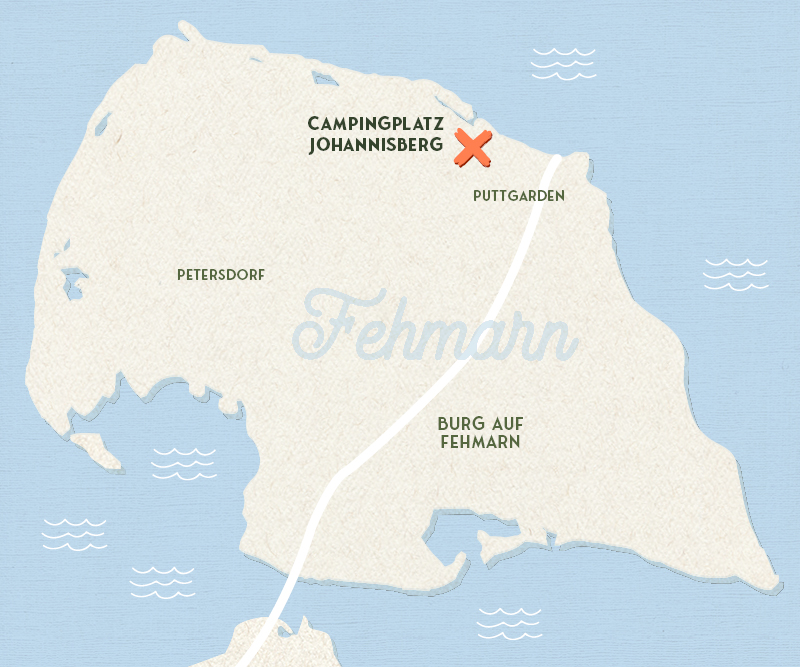 Landkarte der Insel Fehmarn